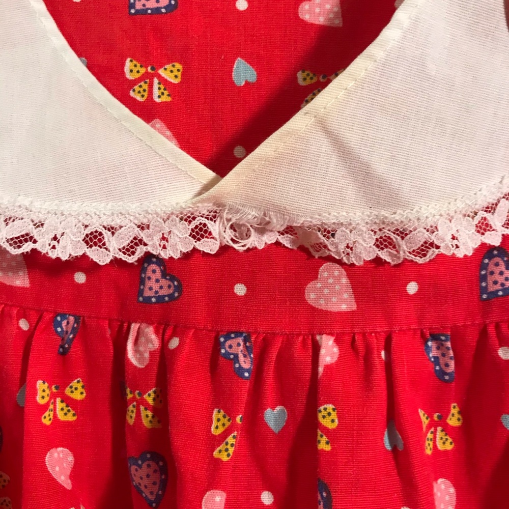 Vintage | Girls red dress sz 6X - Picture 6 of 7